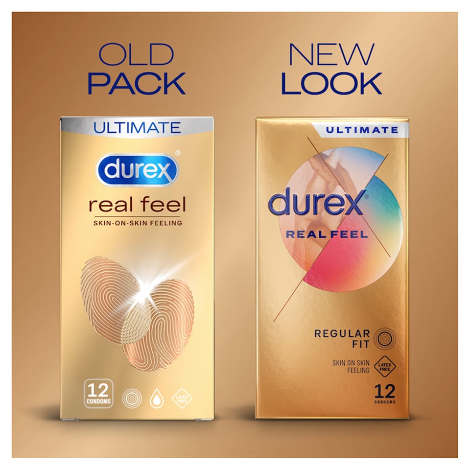 image 1 of Durex Real Feel Condoms Latex Free Regular Fit 12 Pack