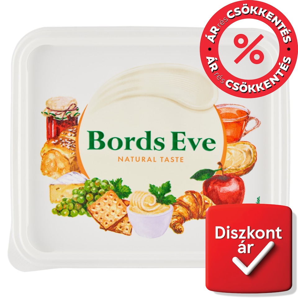 Bords Eve Natúr - csökkentett zsírtartalmú margarin 500 g  1. kép