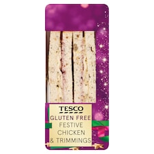 Tesco Gluten Free Festive Chicken & Trimmings Sandwich