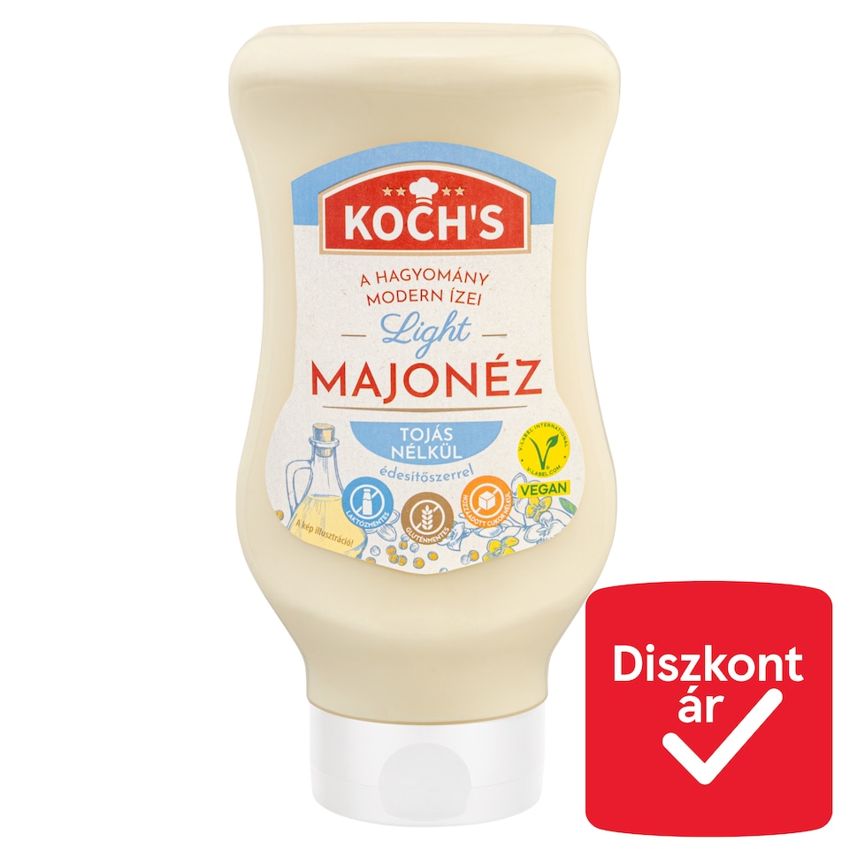 KOCH'S Light majonéz tojás nélkül, édesítőszerrel 450 g