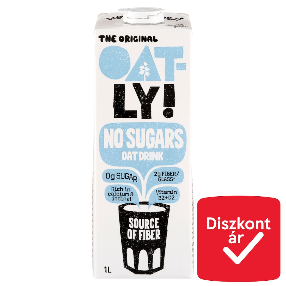 Oatly! UHT cukormentes zabital hozzáadott vitaminokkal és ásványi anyagokkal 1 l  1. kép