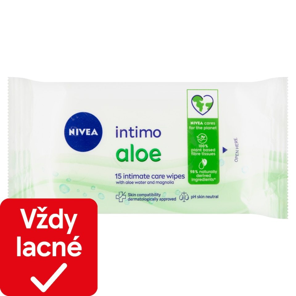 image 1 of Nivea Intimo Aloe Wipes 15 pcs