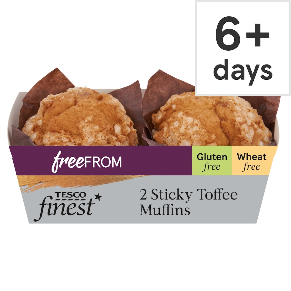 Tesco Finest Free From Sticky Toffee Muffins 2 Pack