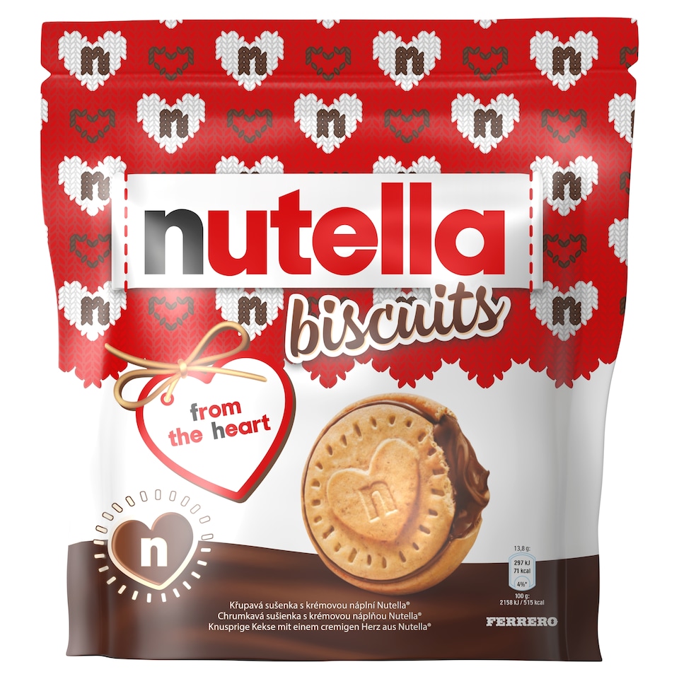 image 1 of Nutella Biscuits Filled with Hazelnut Spread and Cocoa 193g