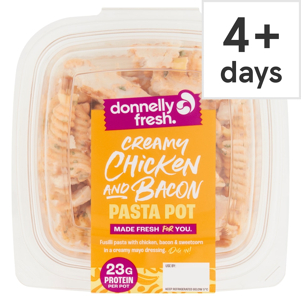 Donnelly Fresh Creamy Chicken And Bacon Pasta Pot 300G