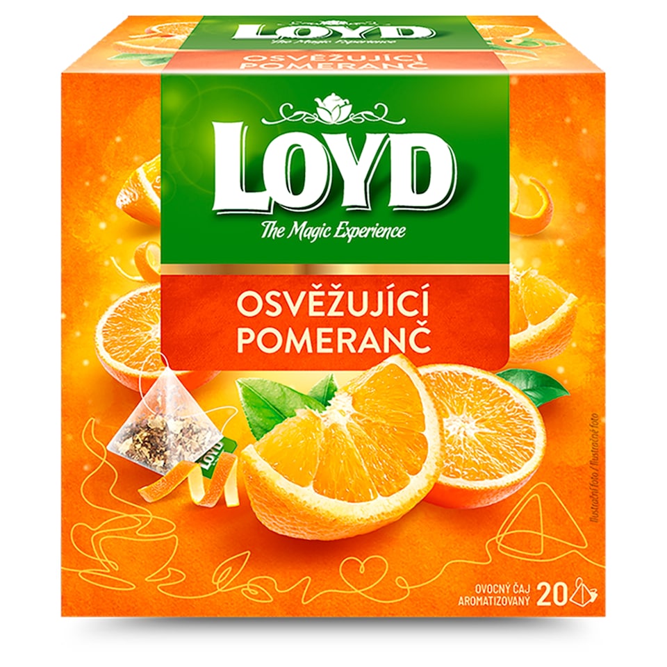 Loyd Ovocný čaj aromatizovaný s príchuťou pomaranča 20 x 2,2 g (44 g)