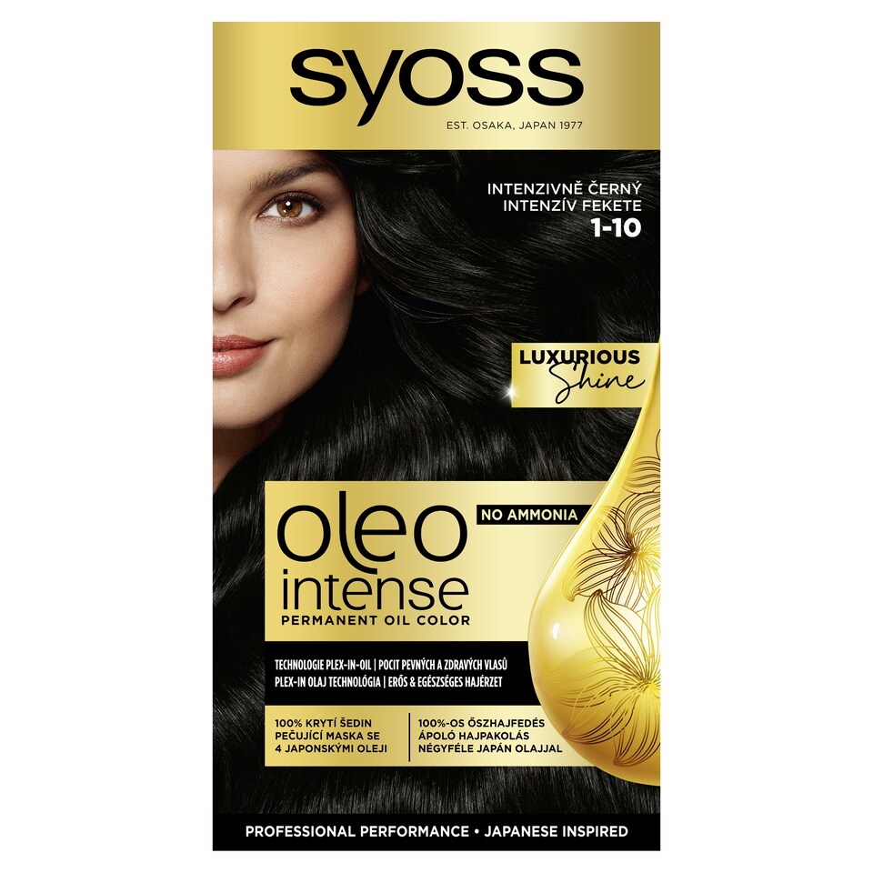 image 1 of Syoss Oleo Intense Permanent Oil Color Intense Black 1-10