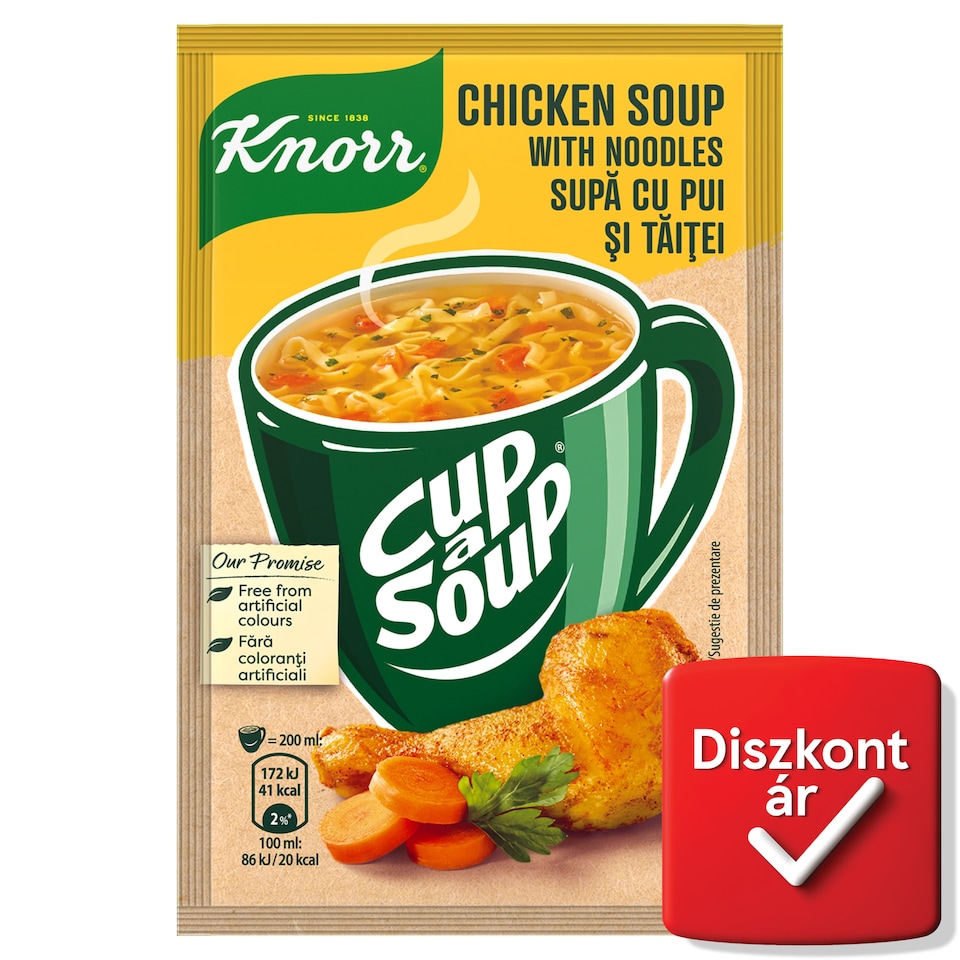 Knorr Cup a Soup instant tyúkhúsleves tésztával 12 g
