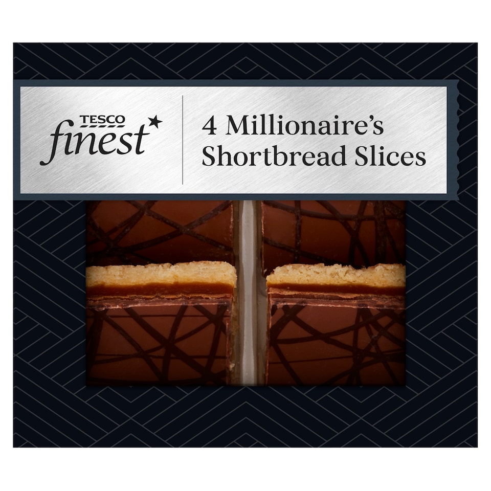 Tesco Finest Millionaire Shortbread Slices 4 Pack