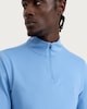 image 3 of F&F Active EVERYHOUR Soft Touch Half Zip Long Sleeved Top  in Blue
