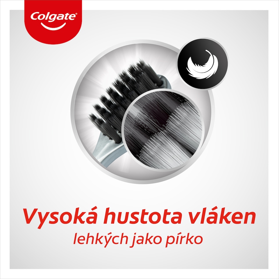 image 1 of Colgate High Density Charcoal Toothbrush 2pcs