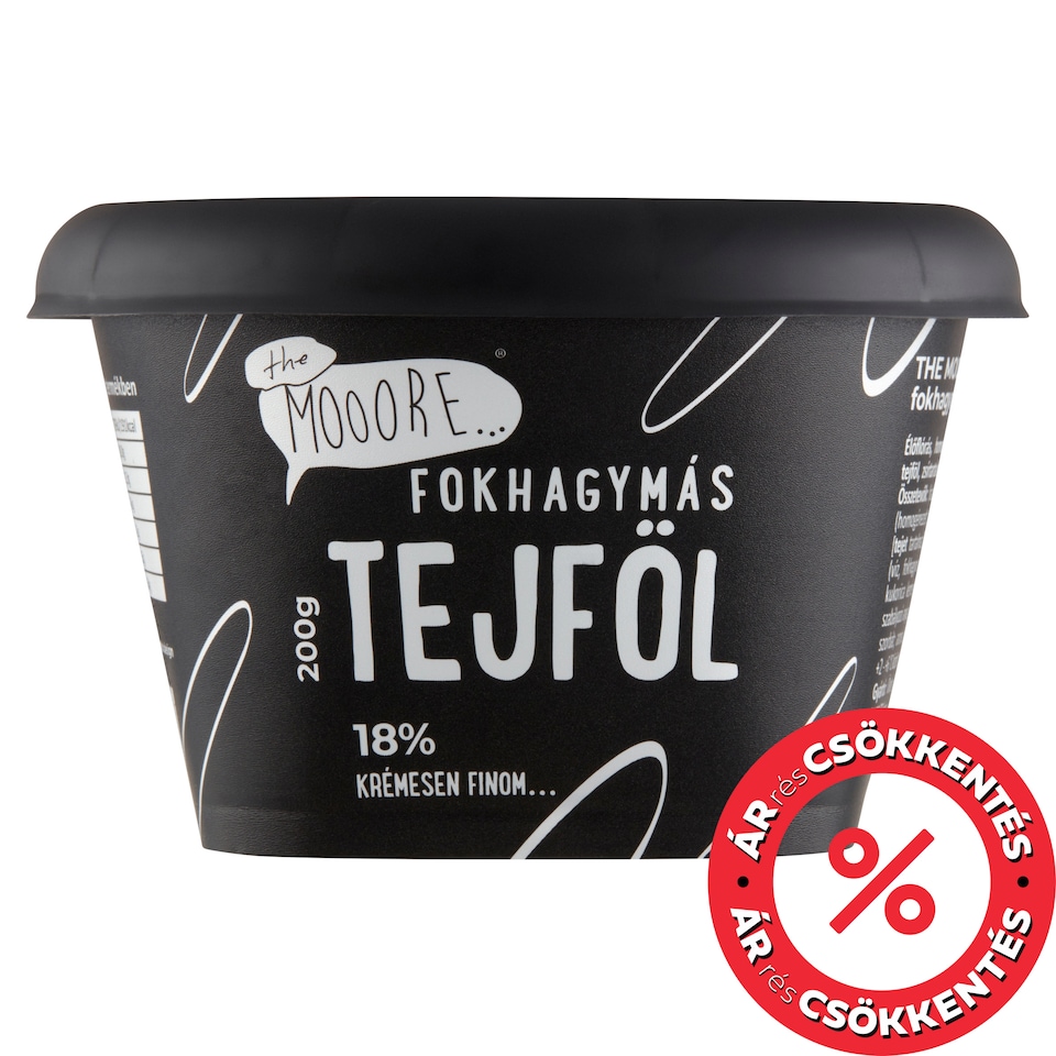 The Mooore fokhagymás tejföl 18% 200 g