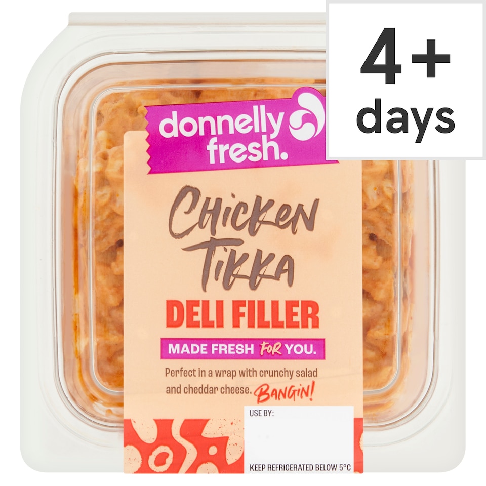 donnelly fresh Chicken Tikka Deli Filler 200g