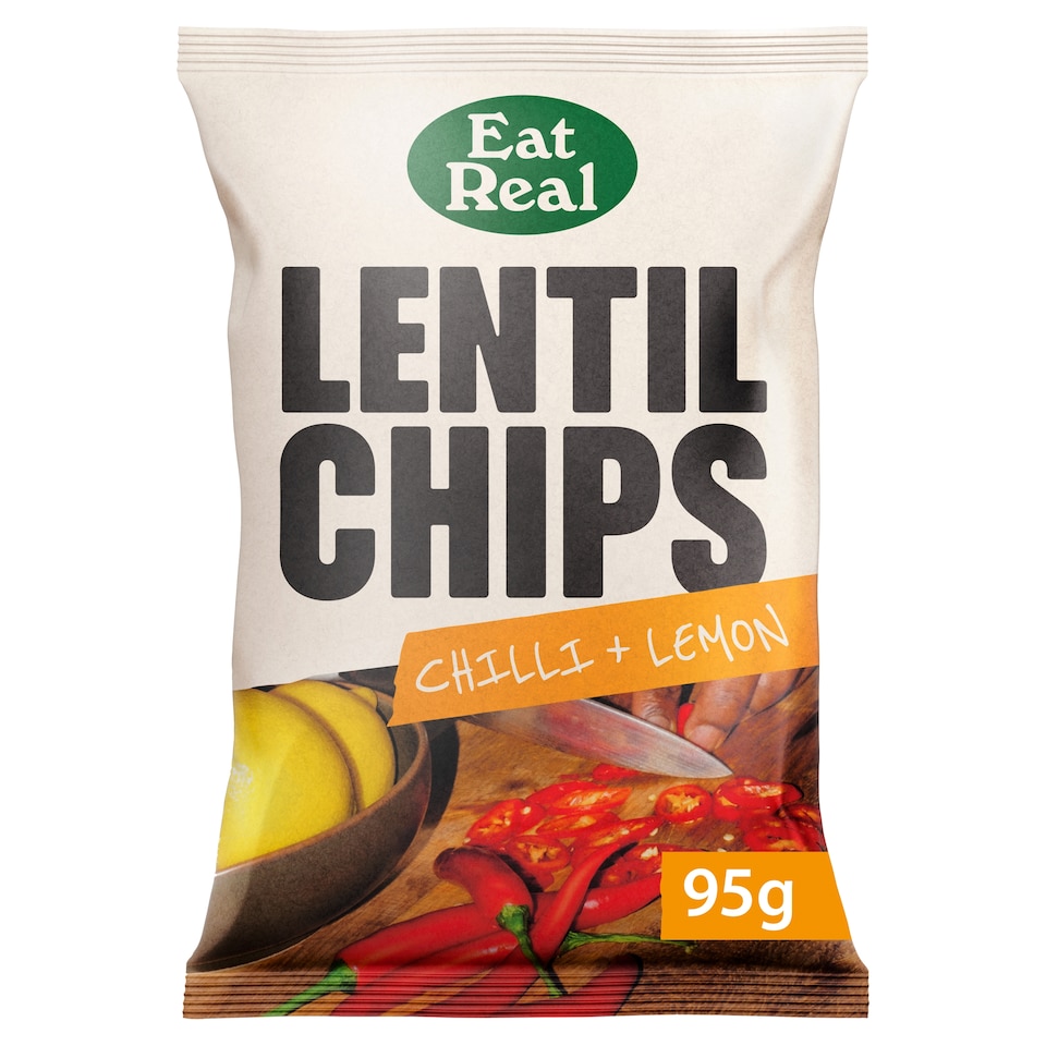 Eat Real Lentil Chips - Chilli & Lemon 95g
