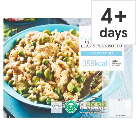 Tesco Chicken, Broad Bean & Pea Risotto 385G Tesco Groceries