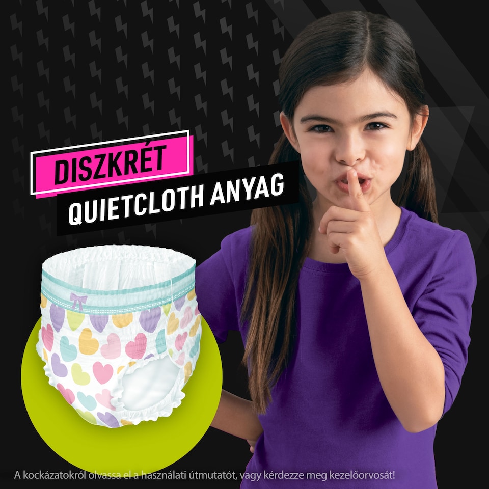 Ninjamas Pyjama Pants Szívecskés, 9 db Pyjama Bugyipelenka, 8 Éves Kor, 27kg-43kg  1. kép