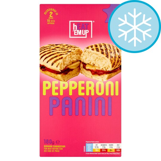 Heat 'Em Up Pepperoni Panini 167g Tesco Groceries