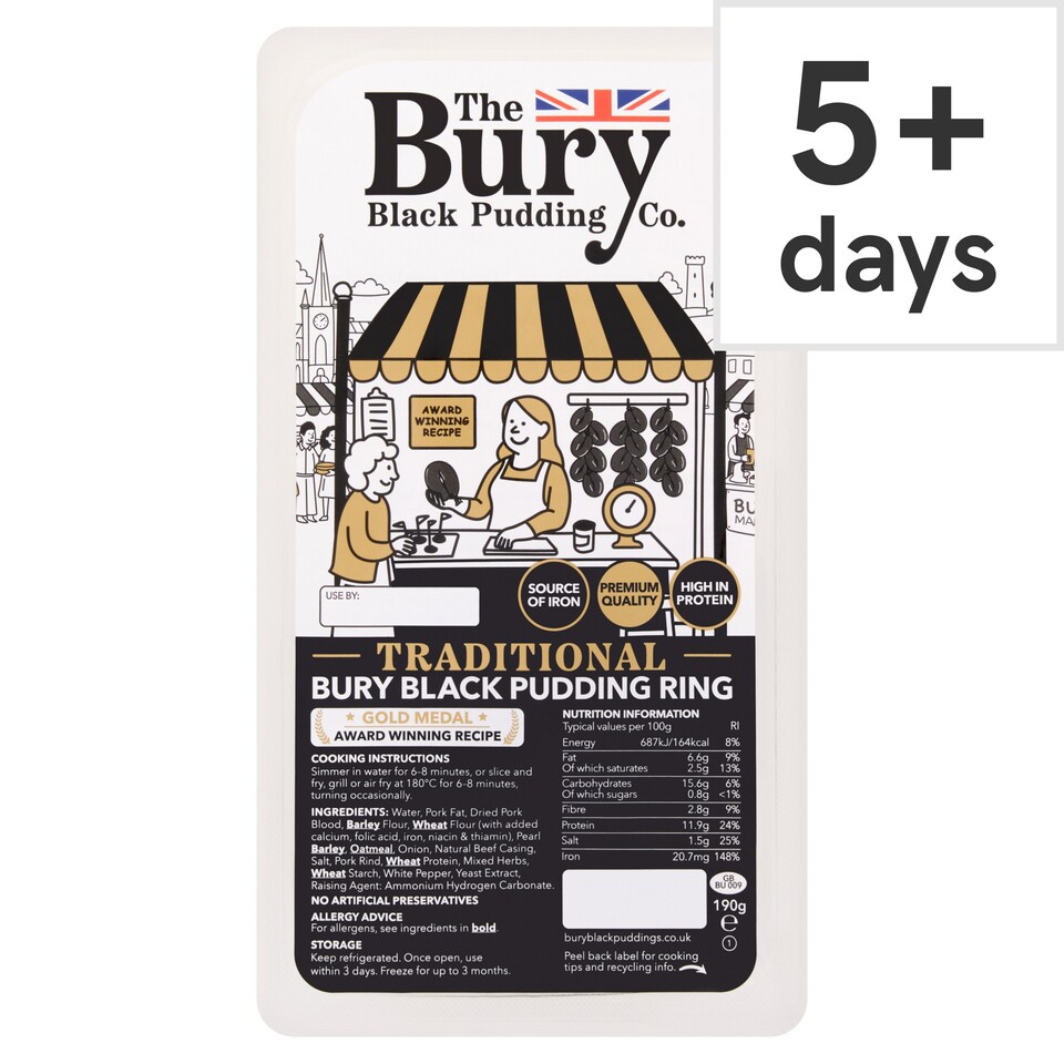 Traditional Bury Black Pudding 190G
