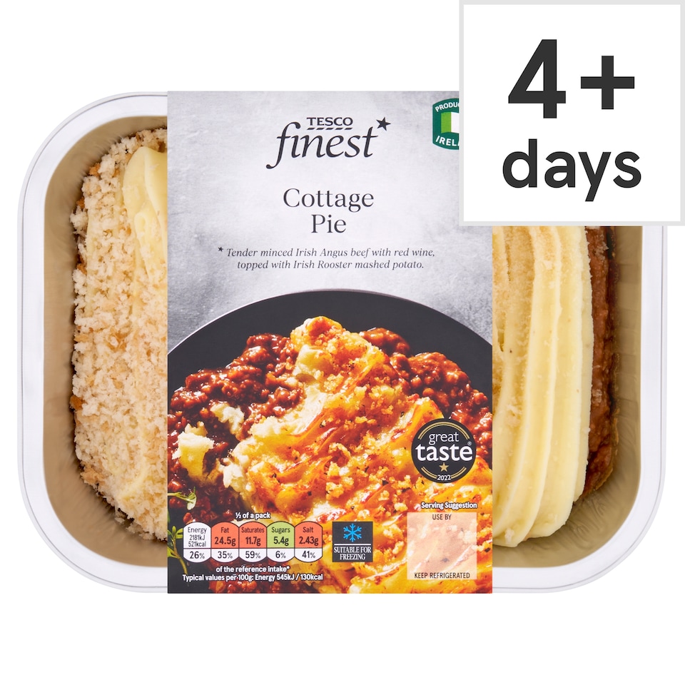 Tesco Finest Cottage Pie 800G