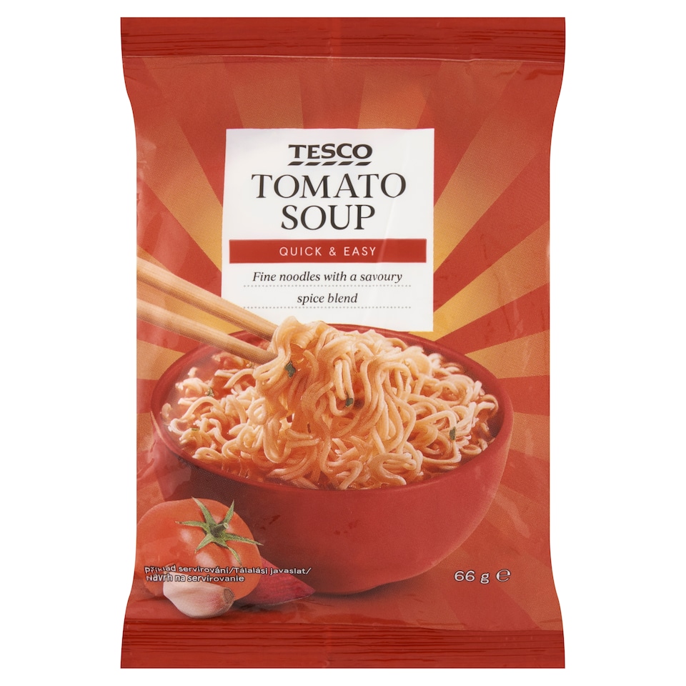 Tesco instant tésztaleves paradicsommal 66 g