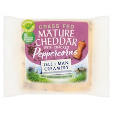 Isle of Man Creamery Black Peppercorn Mature Cheddar 200g
