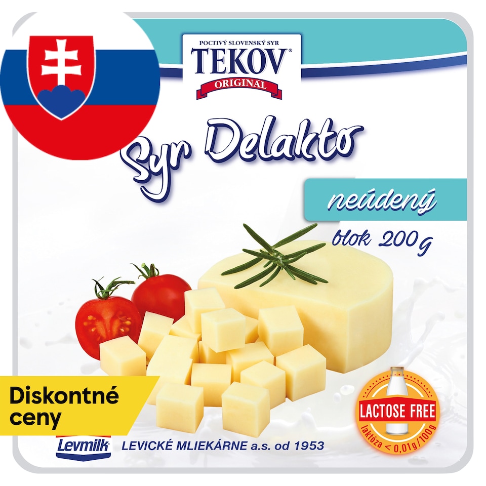 TEKOV SYR DELAKTO NEÚDENÝ blok 200 g