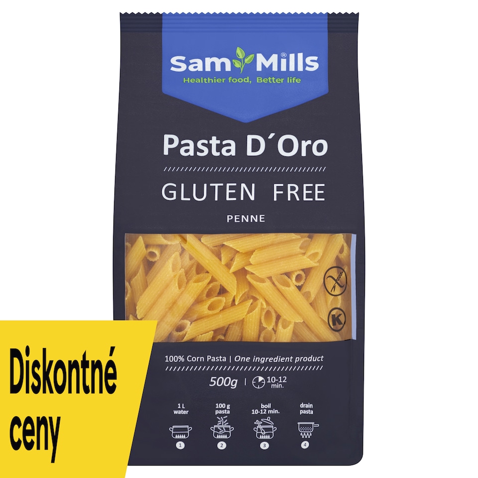 obrázok 1 z Sam Mills Penne 100% kukuričné cestoviny 500 g
