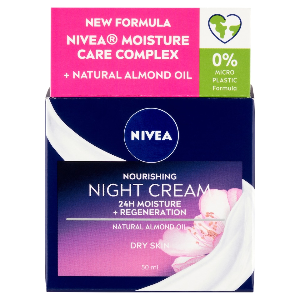 NIVEA gazdagon regeneráló éjszakai arckrém száraz, érzékeny bőrre 50 ml  1. kép