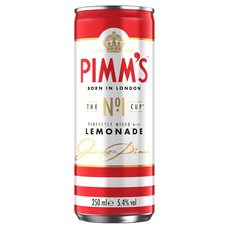 image 1 of Pimm's No.1 & Lemonade Ready to Drink Premix 250ml