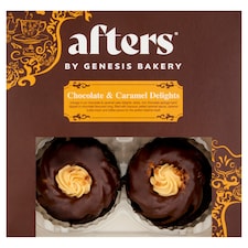Genesis Afters Mini Chocolate & Caramel Cake Delights 4 Pack