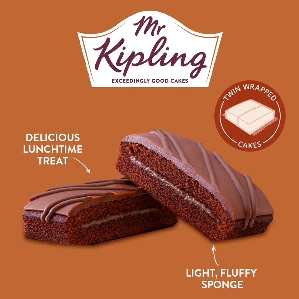image 1 of Mr Kipling Chocolate Slice 6 Pack