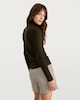 image 4 of F&F Roll Neck Long Sleeved Top with Wool in Olive