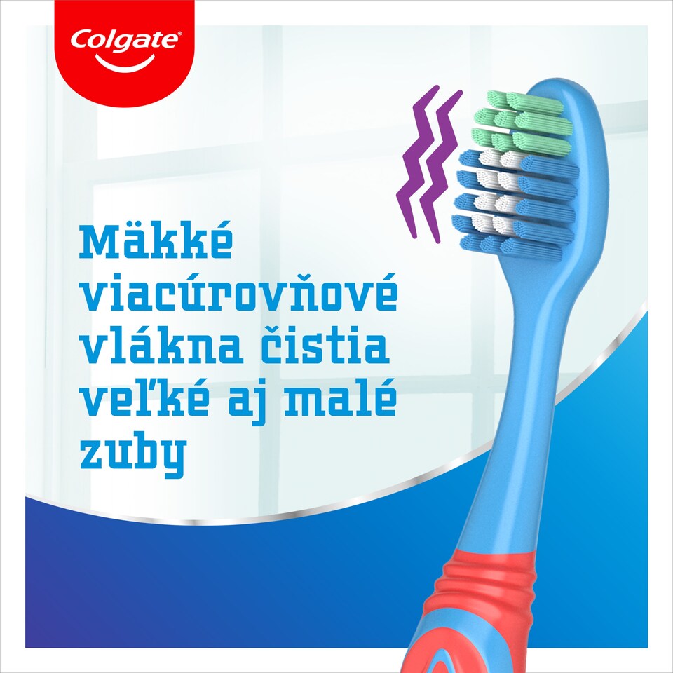 obrázok 1 z Colgate Big Kids Smiles detská zubná kefka pre deti vo veku 6-9 rokov