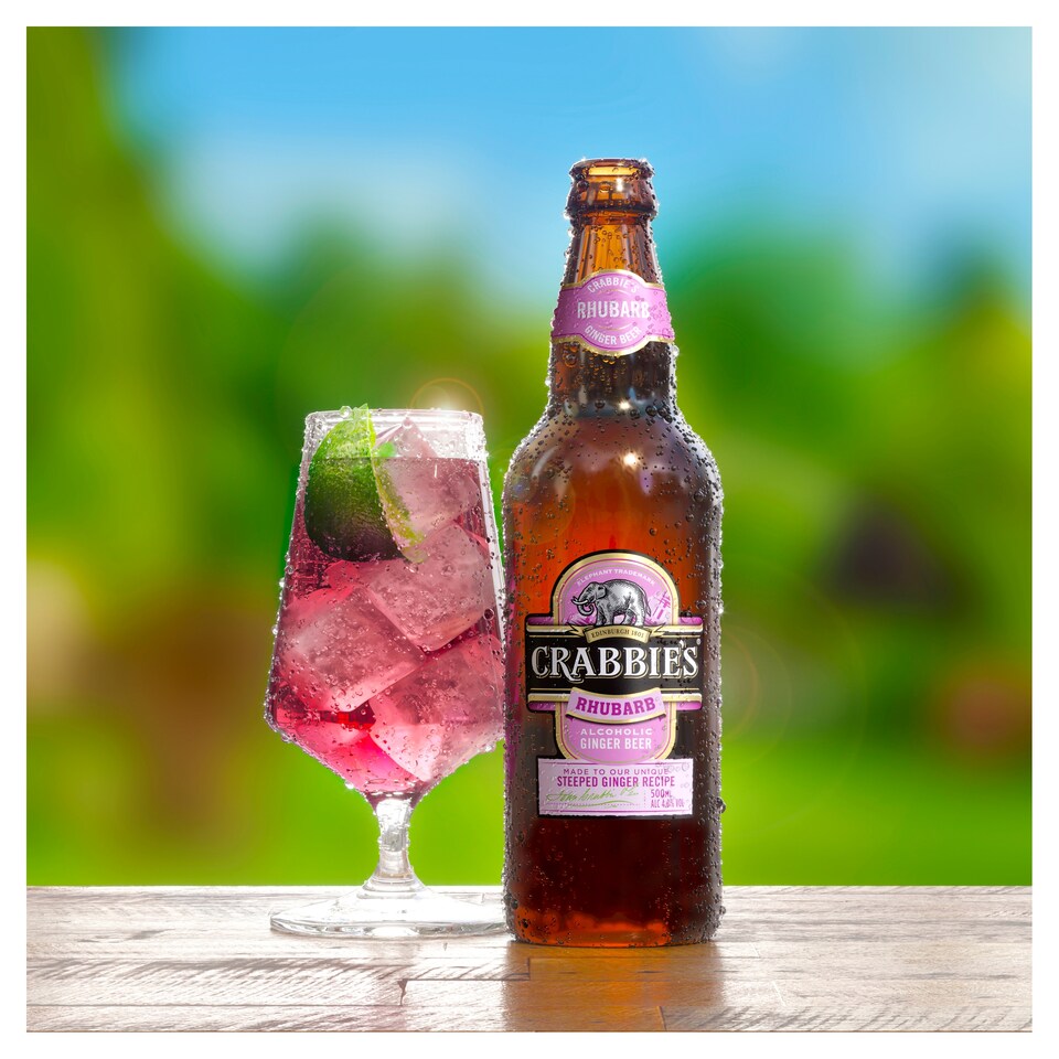 image 1 of Crabbie's Alcoholic Rhubarb Ginger Beer 500Ml