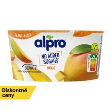 Alpro sójová alternatíva jogurtu bez pridaného cukru mango 135 g