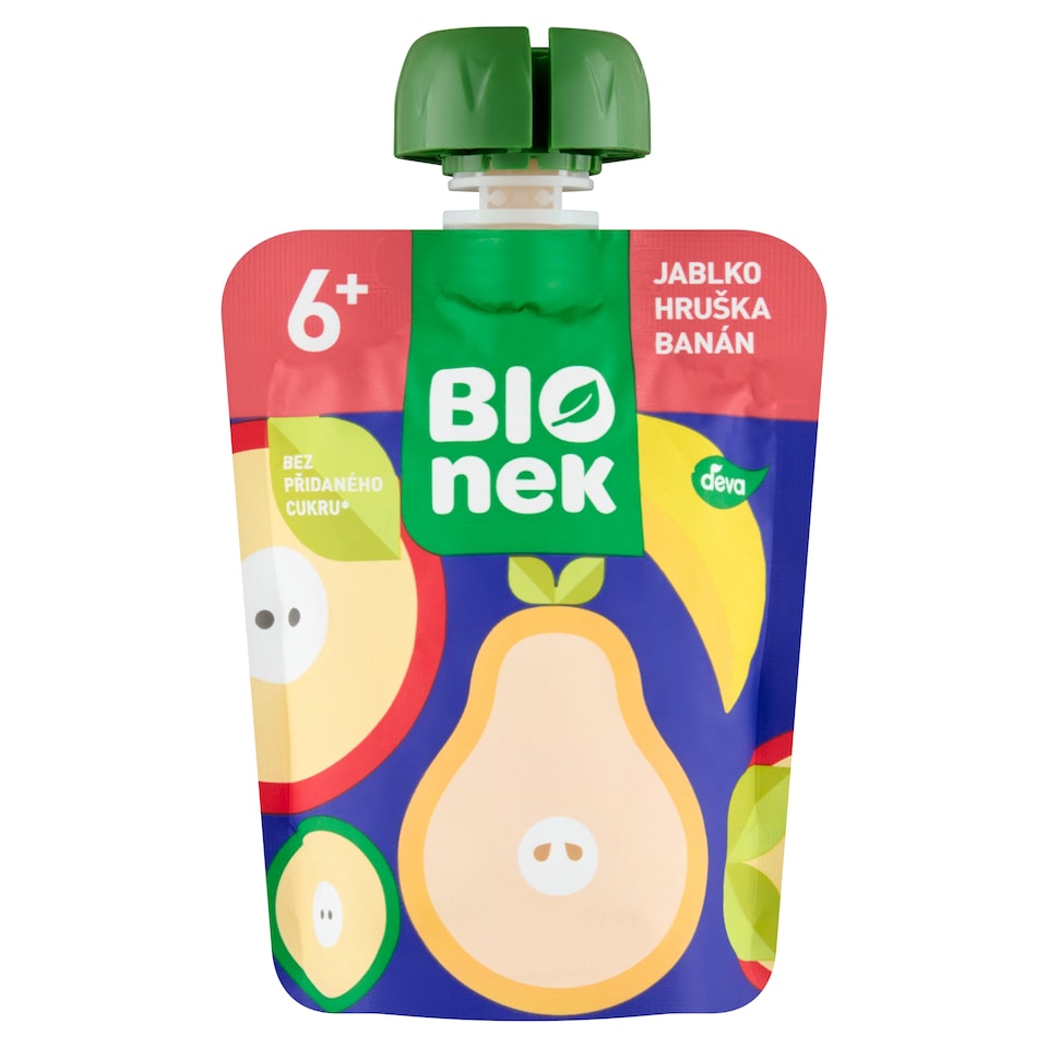 Deva Bionek Jablko hruška banán 90g