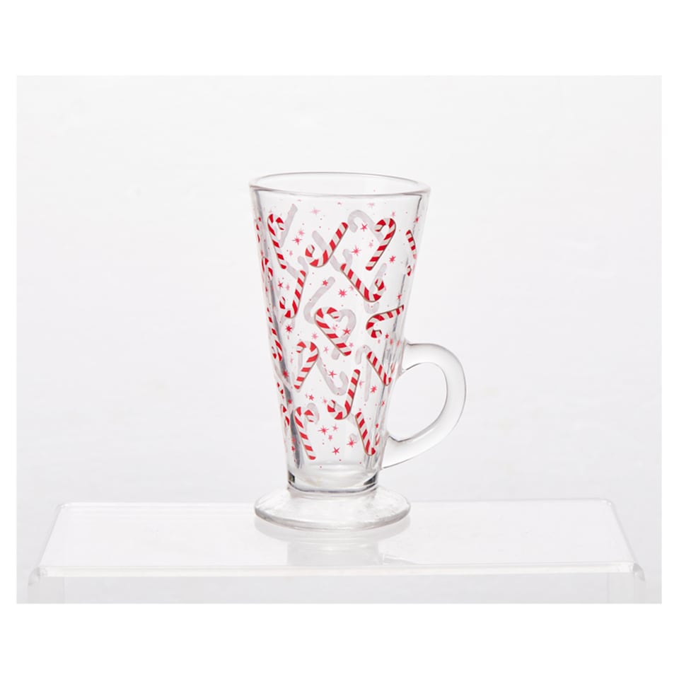 Tesco Candy Cane Latte Glass