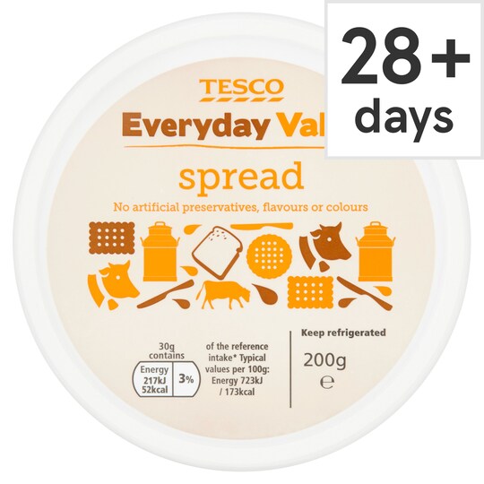 Tesco Every Day Valueprocessed Cheese Spread 200G Tesco Groceries