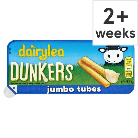 Dairylea Dunkers And Jumbo Breadsticks 47G Tesco Groceries