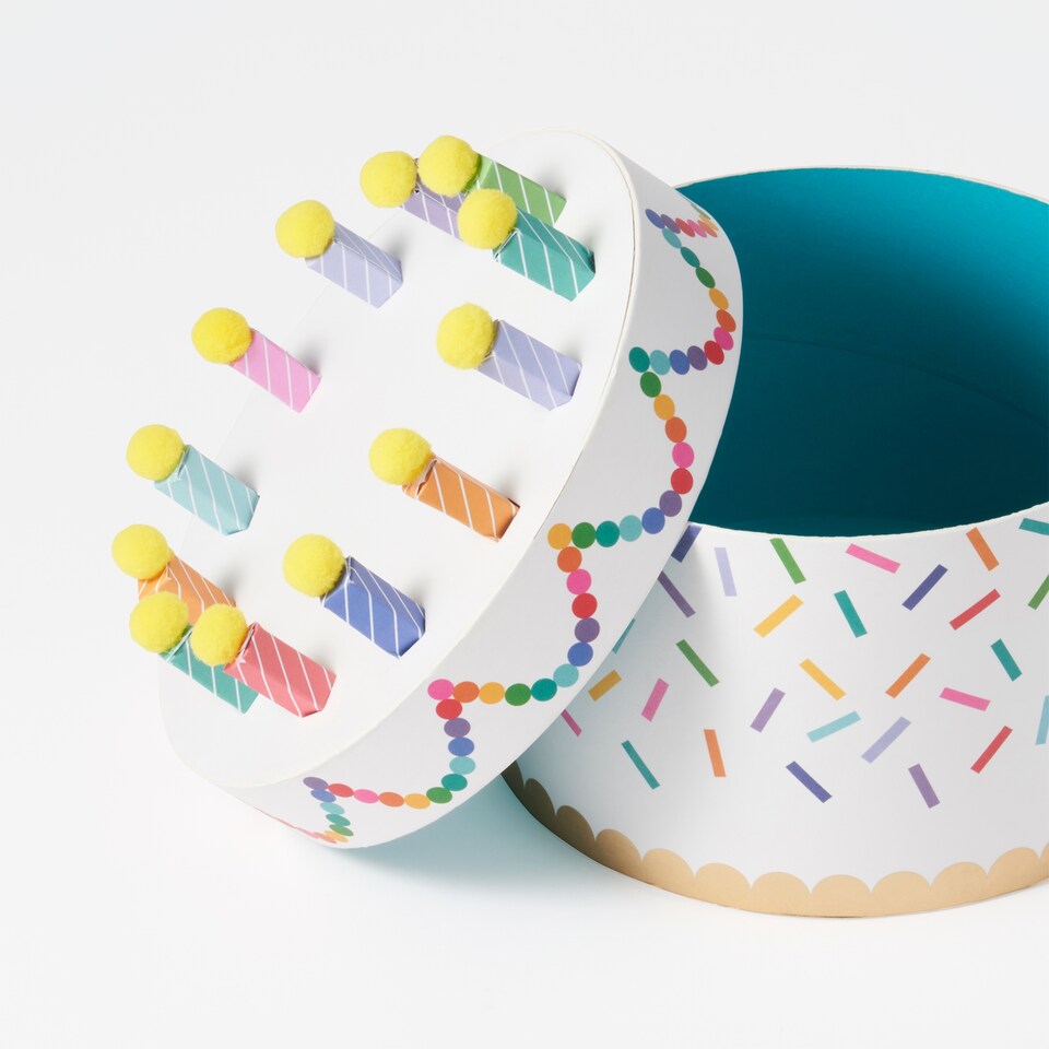 image 1 of Paperchase Cake Gift Box - Confetti