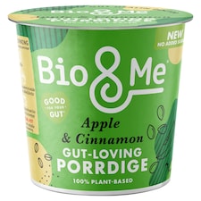 Bio&Me Apple & Cinnamon Gut Loving Porridge Pot 58G