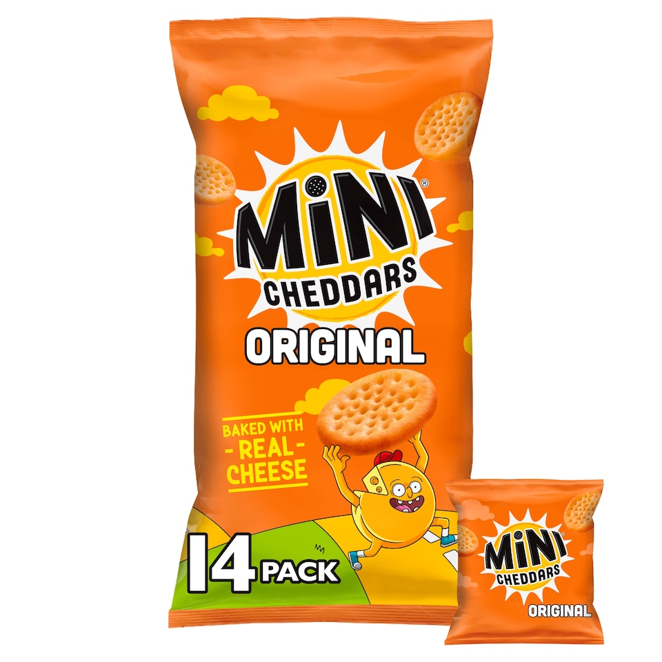image 1 of Jacob's Mini Cheddars Original 14 Pack 322G