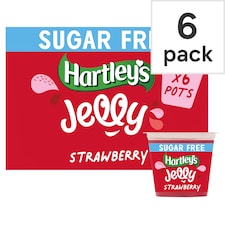 Hartleys Multi No Added Sugar Strawberry Jelly 6 X 115G