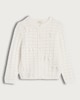 image 4 of F&F Girls Pure Cotton Bow Detail Cardigan in Cream