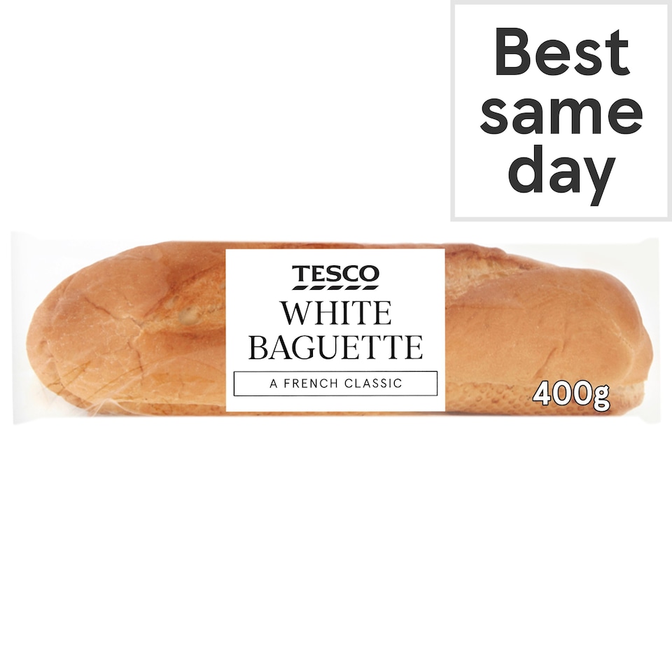 Tesco White Baguette 400G