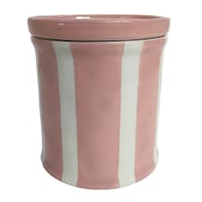 F&F Home Grapefruit Striped Lidded Candle 150g