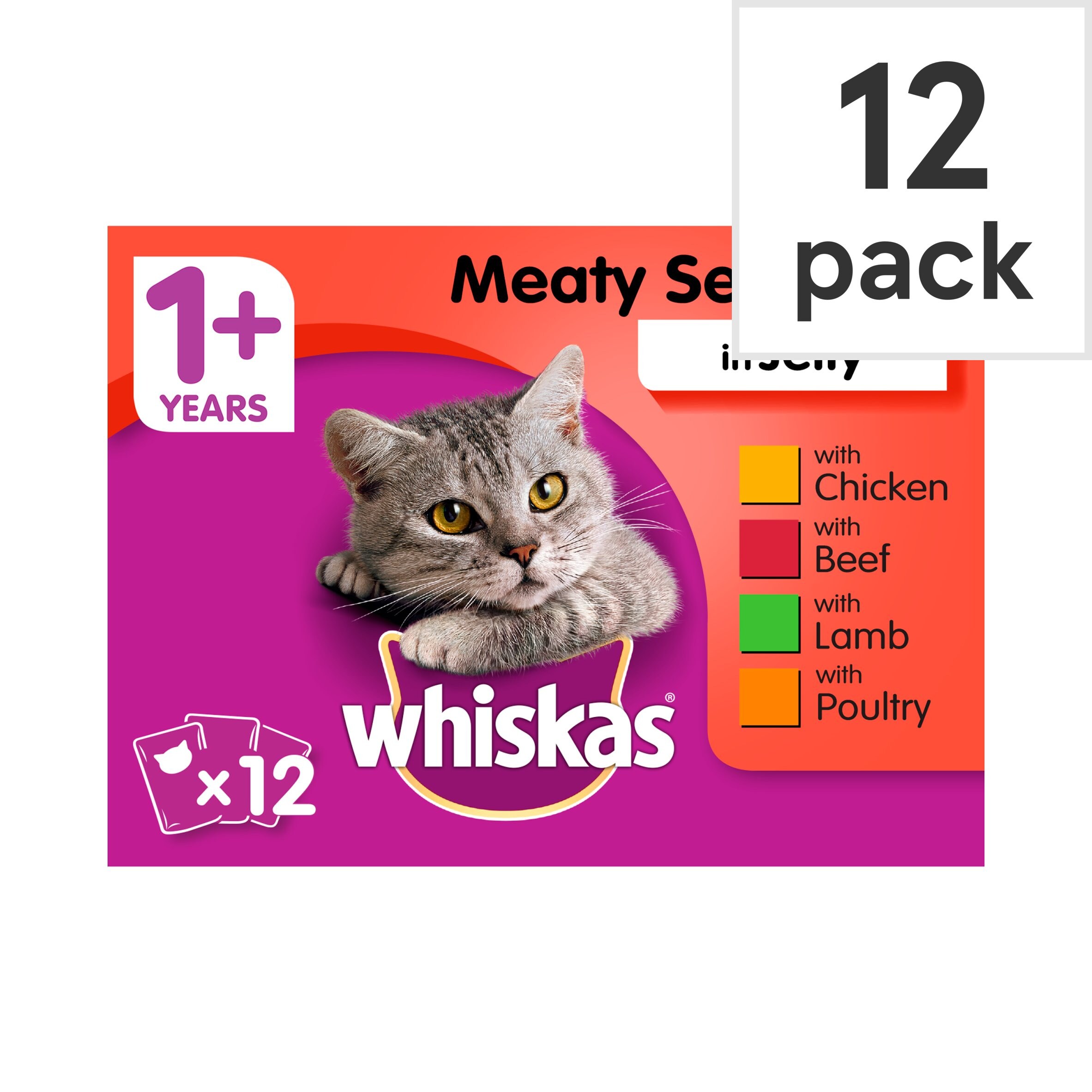 whiskas 12 pouches