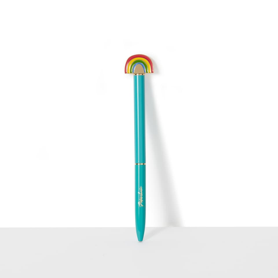 image 1 of Paperchase Rainbow Charm Metal Pen