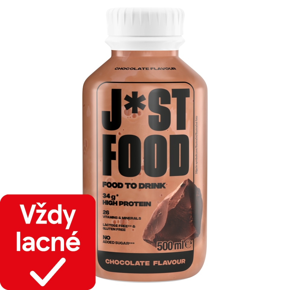 image 1 of Just Food Lactose-Free Drink with Chocolate Flavour 500 ml