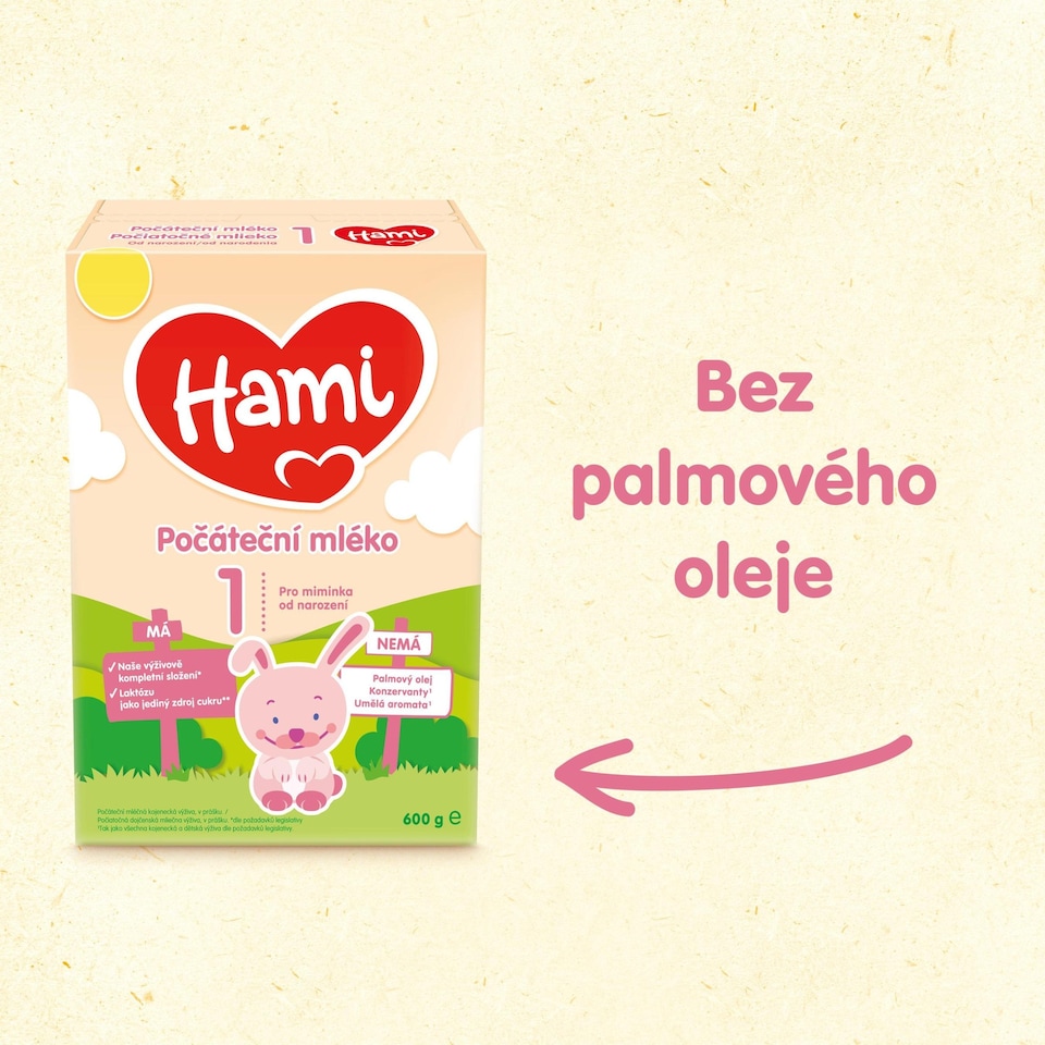 Obrázek 1 pro produkt HAMI 1 počáteční kojenecká výživa 600g
